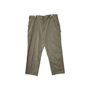 Carhartt Men's Green Loose Fit Canvas Utility Pocket Work Pants B151 LBR 40X30